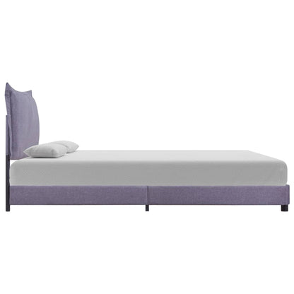 Bed Frame without Mattress Light Grey Fabric 135x190 cm Double