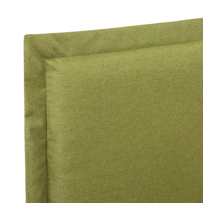 Bed Frame without Mattress Green Fabric 135x190 cm Double