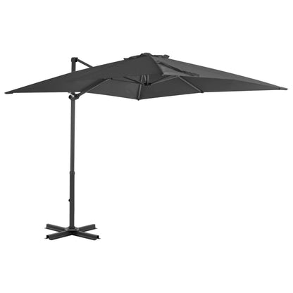 Garden Parasol with Portable Base Anthracite