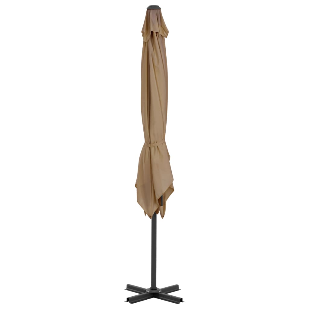 Garden Parasol with Portable Base Taupe