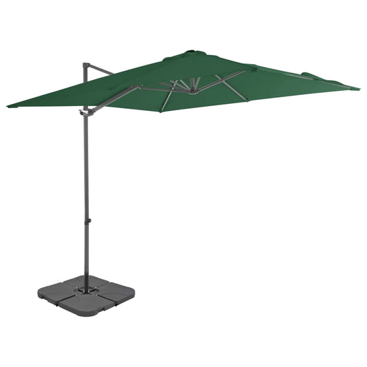 Garden Parasol with Portable Base Green