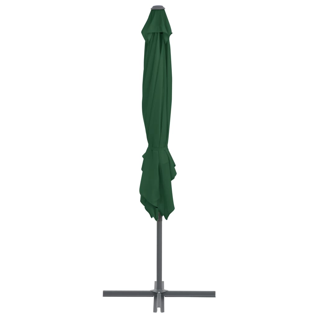 Garden Parasol with Portable Base Green