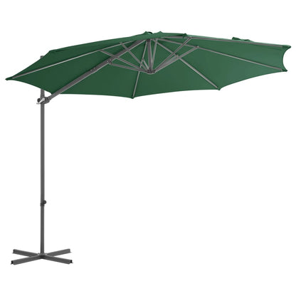 Garden Parasol with Portable Base Green