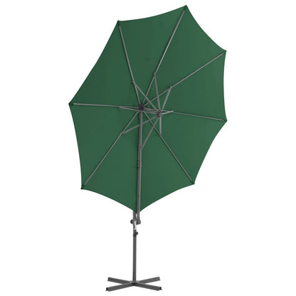 Garden Parasol with Portable Base Green