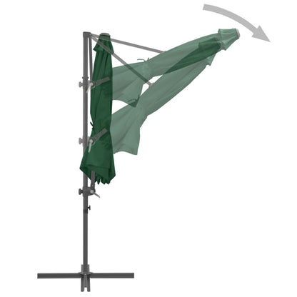 Garden Parasol with Portable Base Green