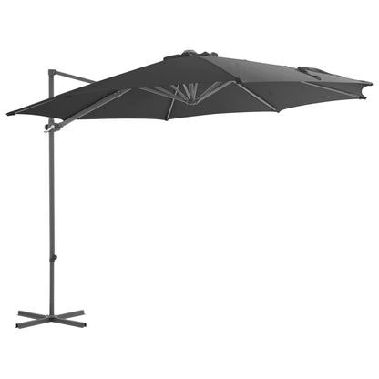 Garden Parasol with Portable Base Anthracite