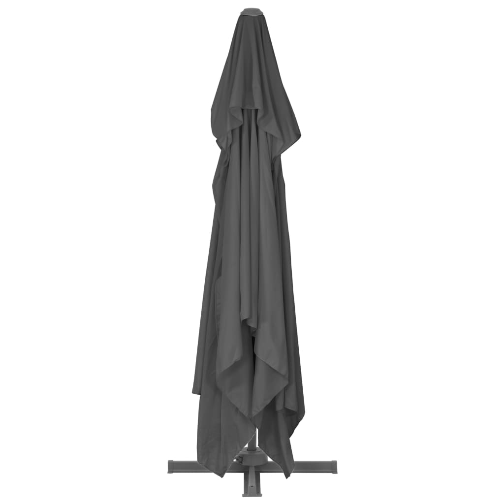 Garden Parasol with Portable Base Anthracite