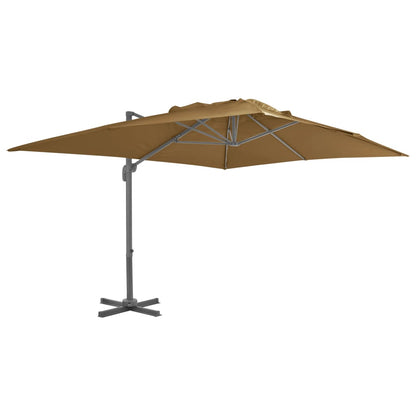 Garden Parasol with Portable Base Taupe