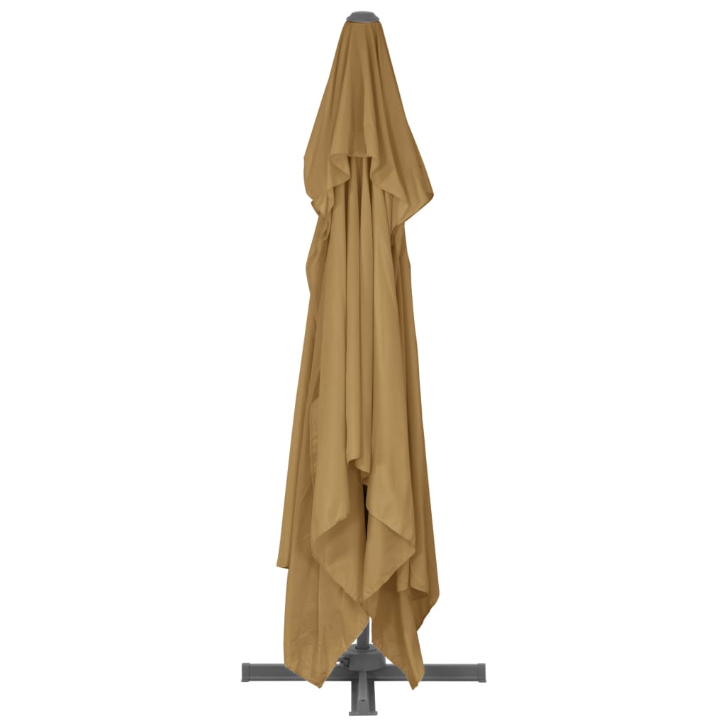 Garden Parasol with Portable Base Taupe