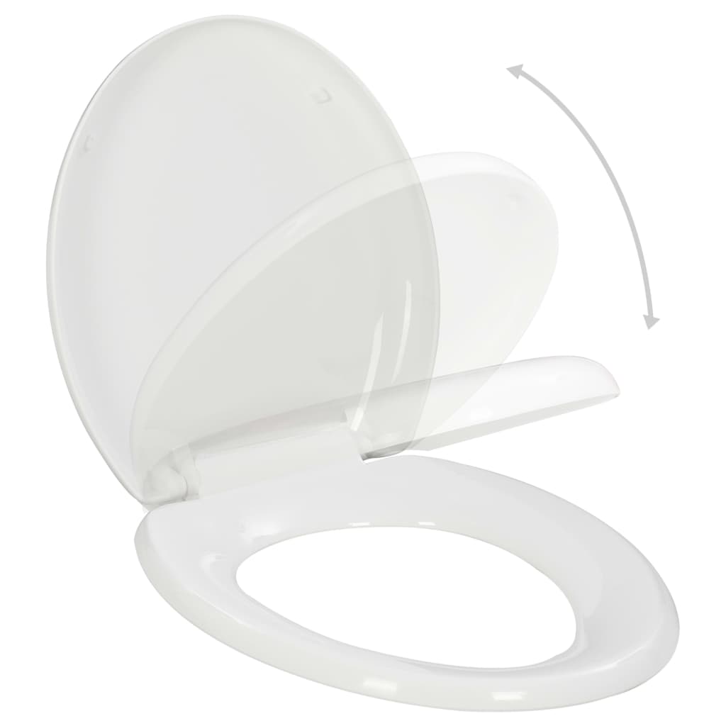 Soft-close Toilet Seat with Quick-release Design White