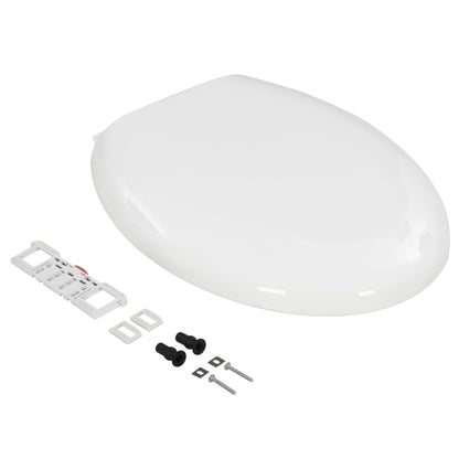 Soft-close Toilet Seat with Quick-release Design White