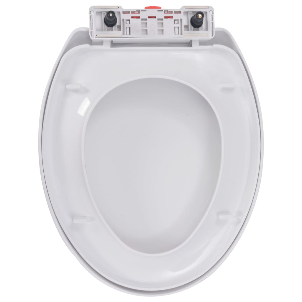 Soft-close Toilet Seat with Quick-release Design White