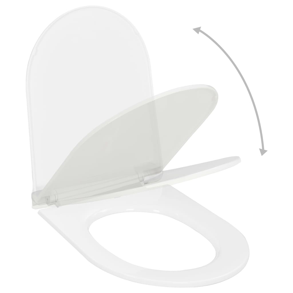 Soft-close Toilet Seat with Quick-release Design White