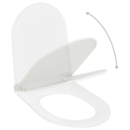 Soft-close Toilet Seat with Quick-release Design White