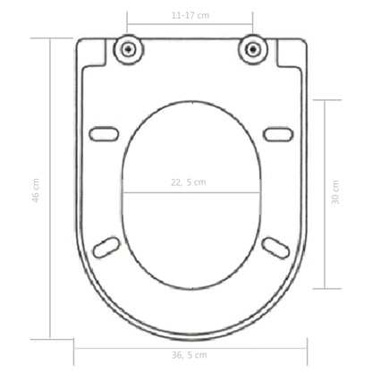 Soft-close Toilet Seat with Quick-release Design White