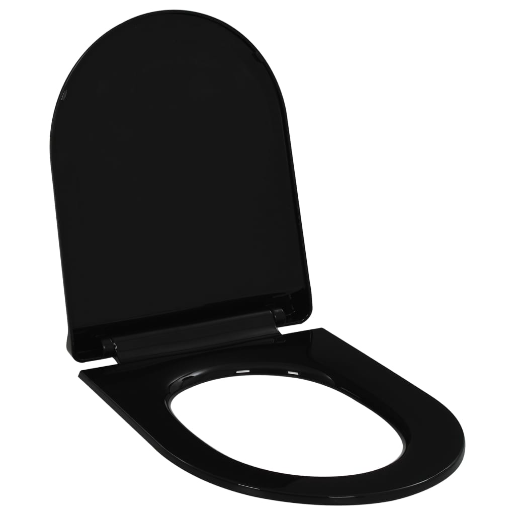 Soft-close Toilet Seat with Quick-release Design Black