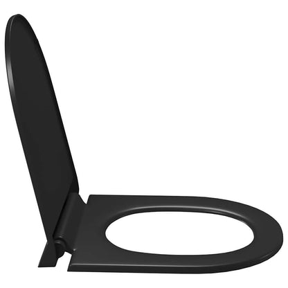 Soft-close Toilet Seat with Quick-release Design Black
