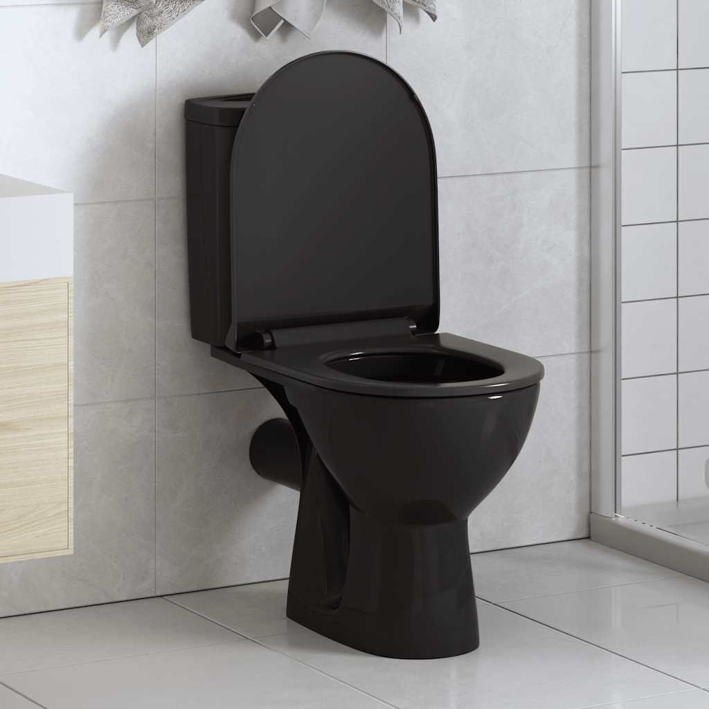 Soft-close Toilet Seat with Quick-release Design Black