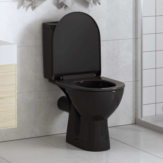 Soft-close Toilet Seat with Quick-release Design Black
