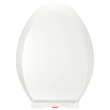 Soft-close Toilet Seat with Quick-release Design White
