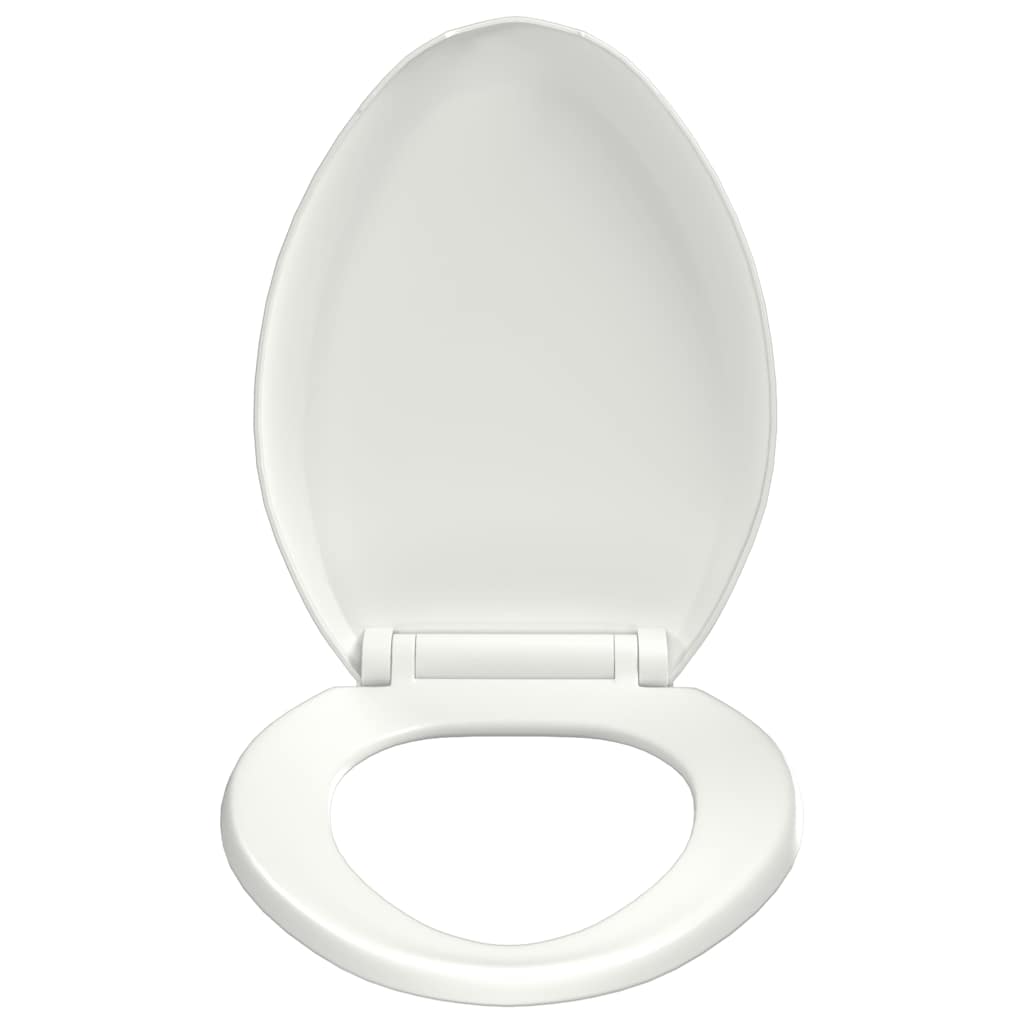 Soft-close Toilet Seat with Quick-release Design White