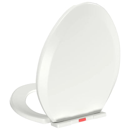 Soft-close Toilet Seat with Quick-release Design White