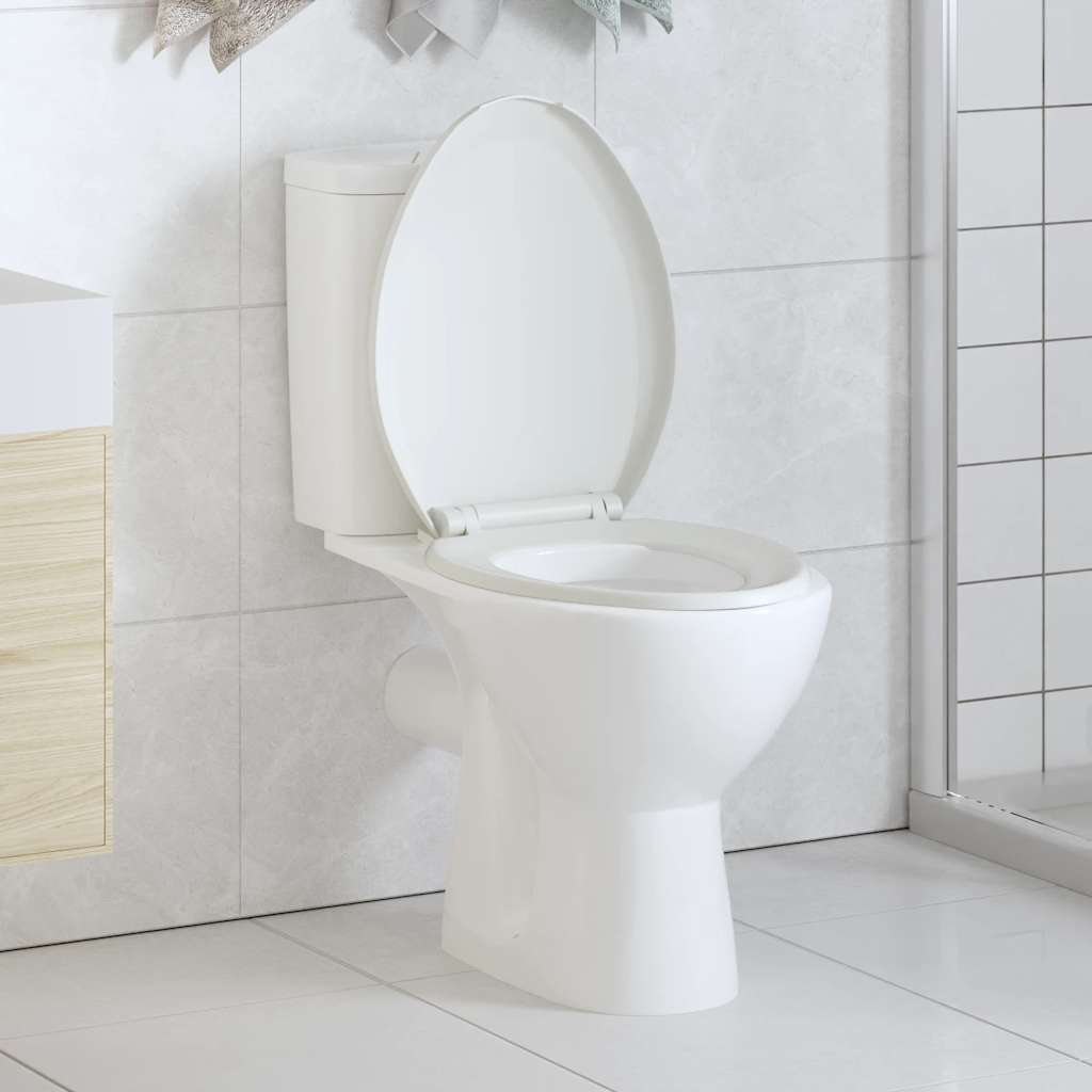 Soft-close Toilet Seat with Quick-release Design White