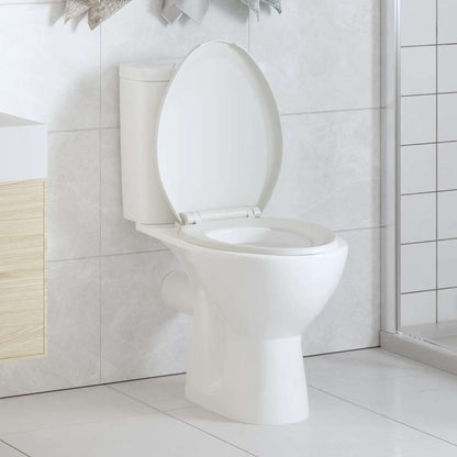 Soft-close Toilet Seat with Quick-release Design White