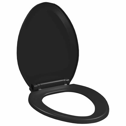 Soft-close Toilet Seat with Quick-release Design Black