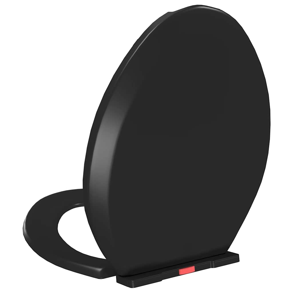 Soft-close Toilet Seat with Quick-release Design Black