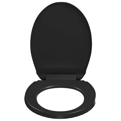 Soft-close Toilet Seat with Quick-release Design Black