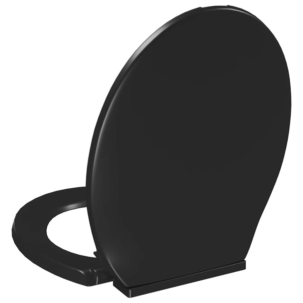 Soft-close Toilet Seat with Quick-release Design Black
