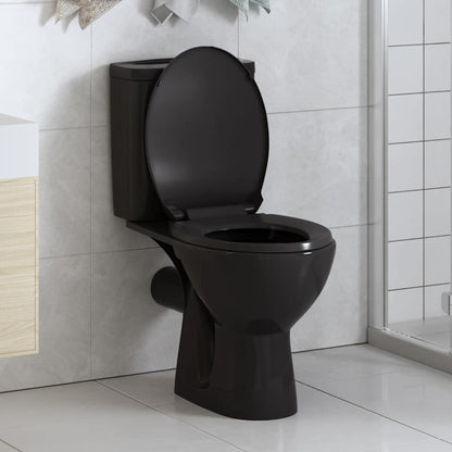 Soft-close Toilet Seat with Quick-release Design Black