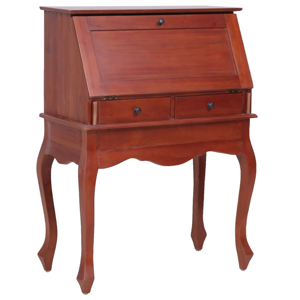 Secretary Desk Brown 78x42x103 cm Solid Mahogany Wood