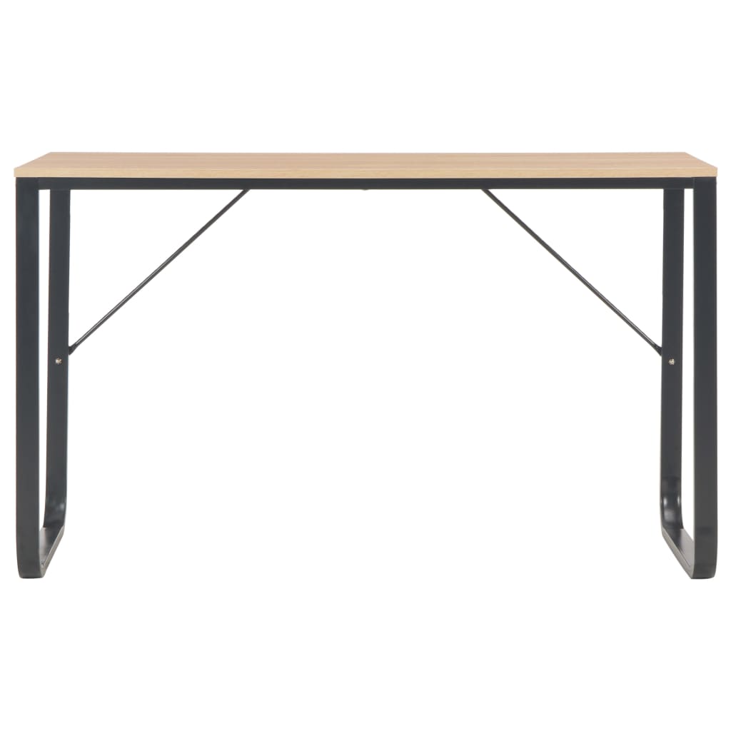 Computer Desk Black and Oak 120x60x73 cm