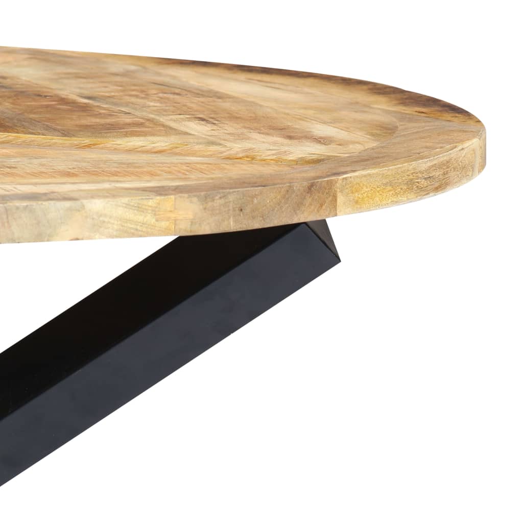 Dining Table Round 120x76 cm Solid Mango Wood