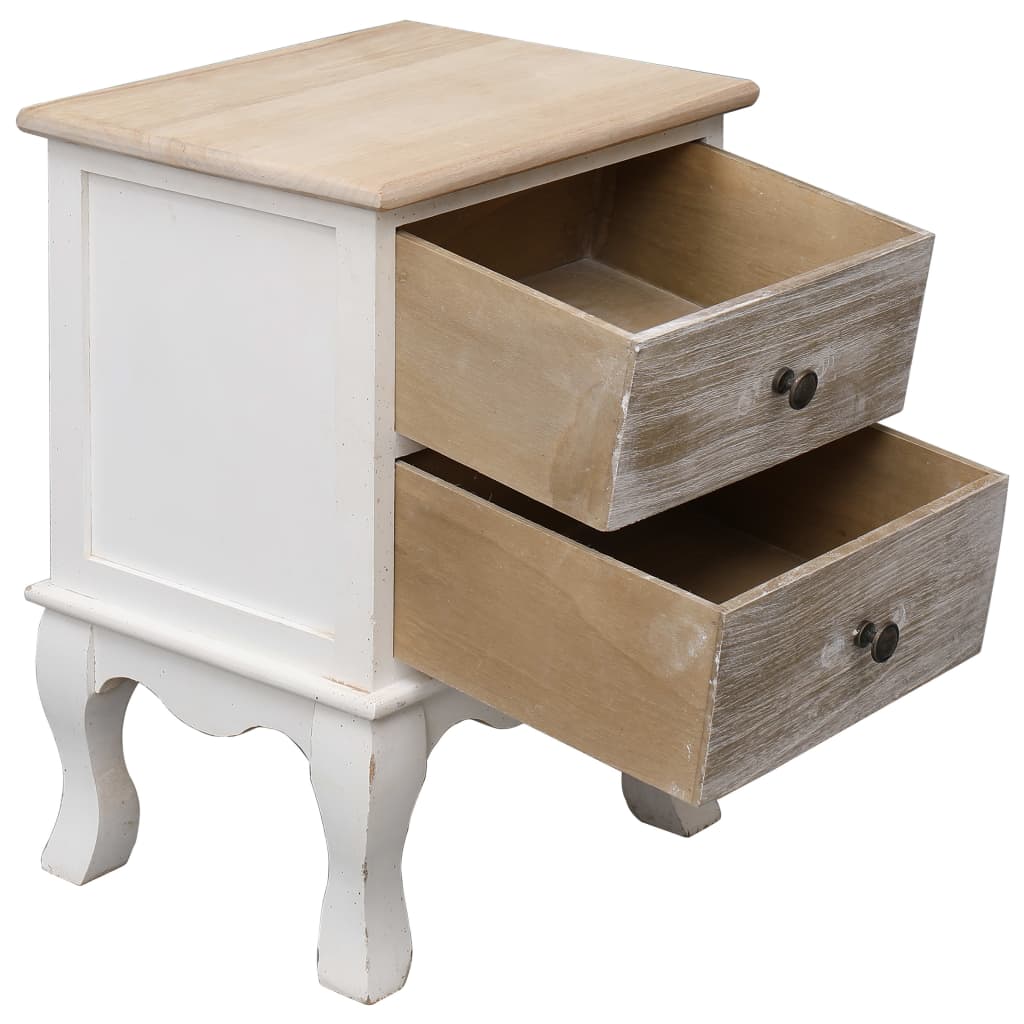 Bedside Cabinet 35x30x50 cm Paulownia Wood