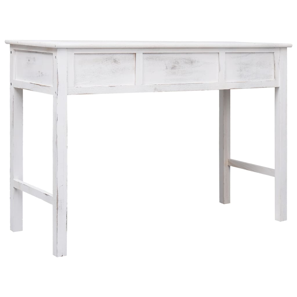 Console Table Antique White 110x45x76 cm Wood