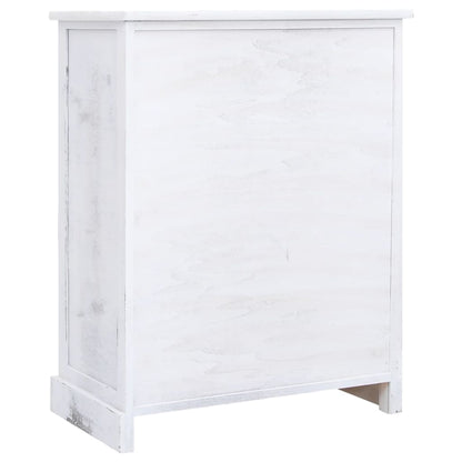 Drawer Cabinet White 60x30x75 cm Wood