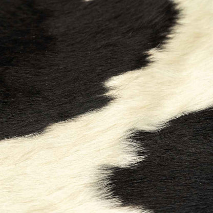 Real Cow Hide Rug Black and White 150x170 cm