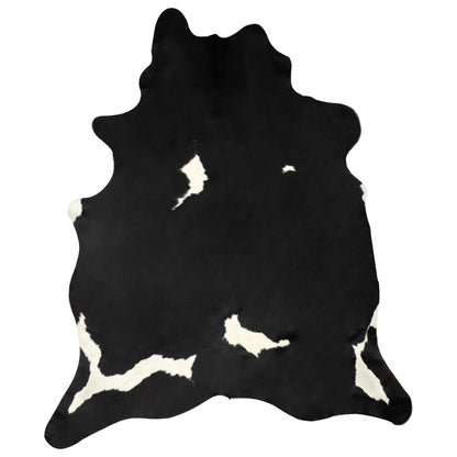 Real Cow Hide Rug Black and White 150x170 cm