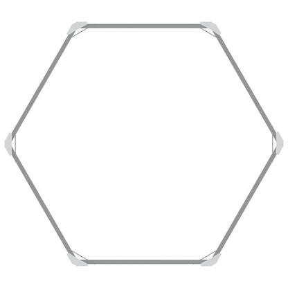 Garden Raised Bed Brown 129x129x77 cm Galvanised Steel