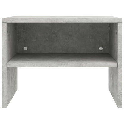 Bedside Cabinet Concrete Grey 40x30x30 cm Engineered Wood