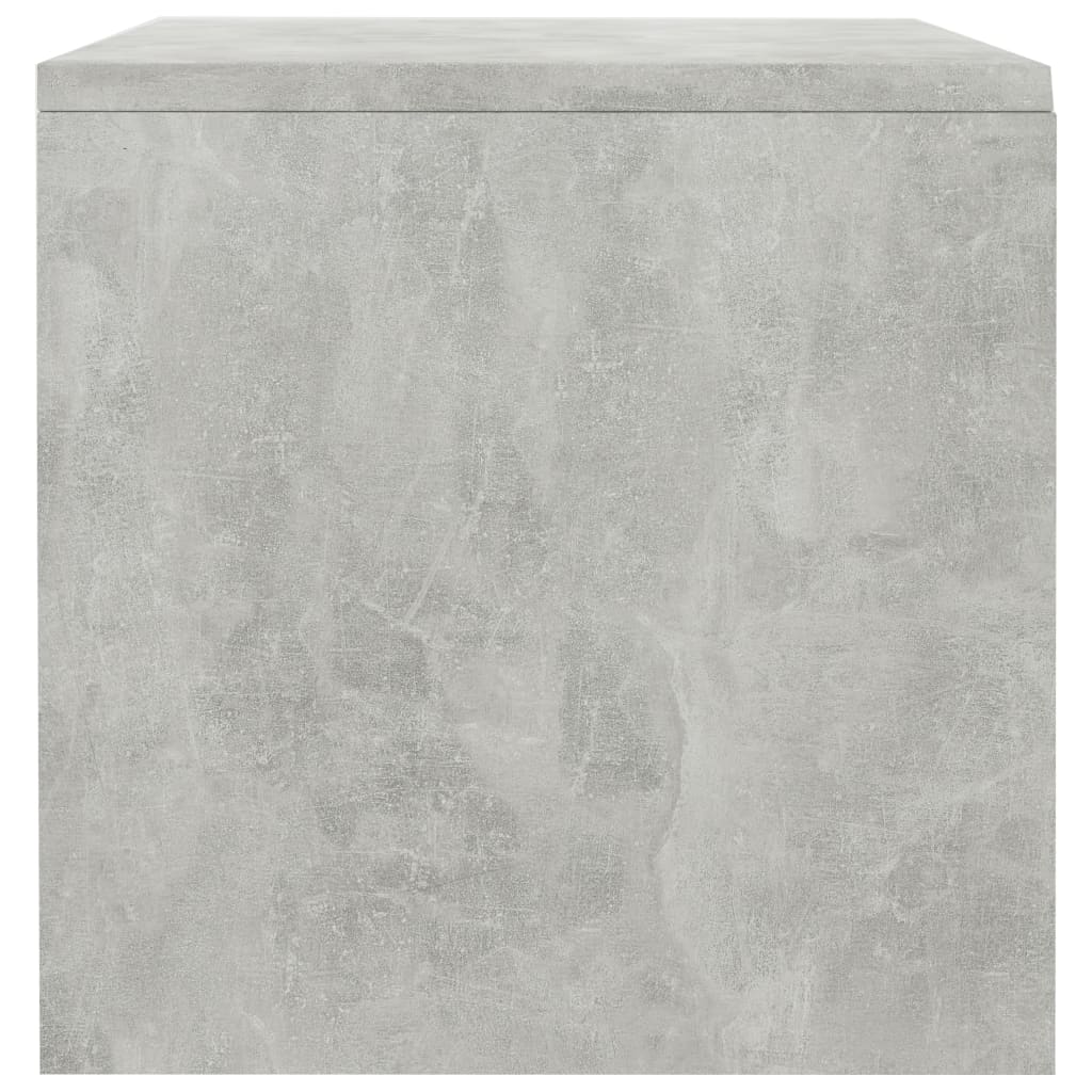 Bedside Cabinet Concrete Grey 40x30x30 cm Engineered Wood