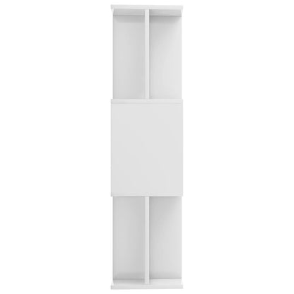 Book Cabinet/Room Divider High Gloss White 80x24x96 cm Engineered Wood