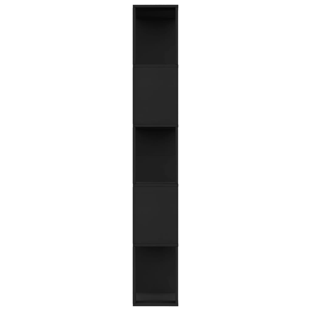 Book Cabinet/Room Divider Black 80x24x159 cm Engineered Wood