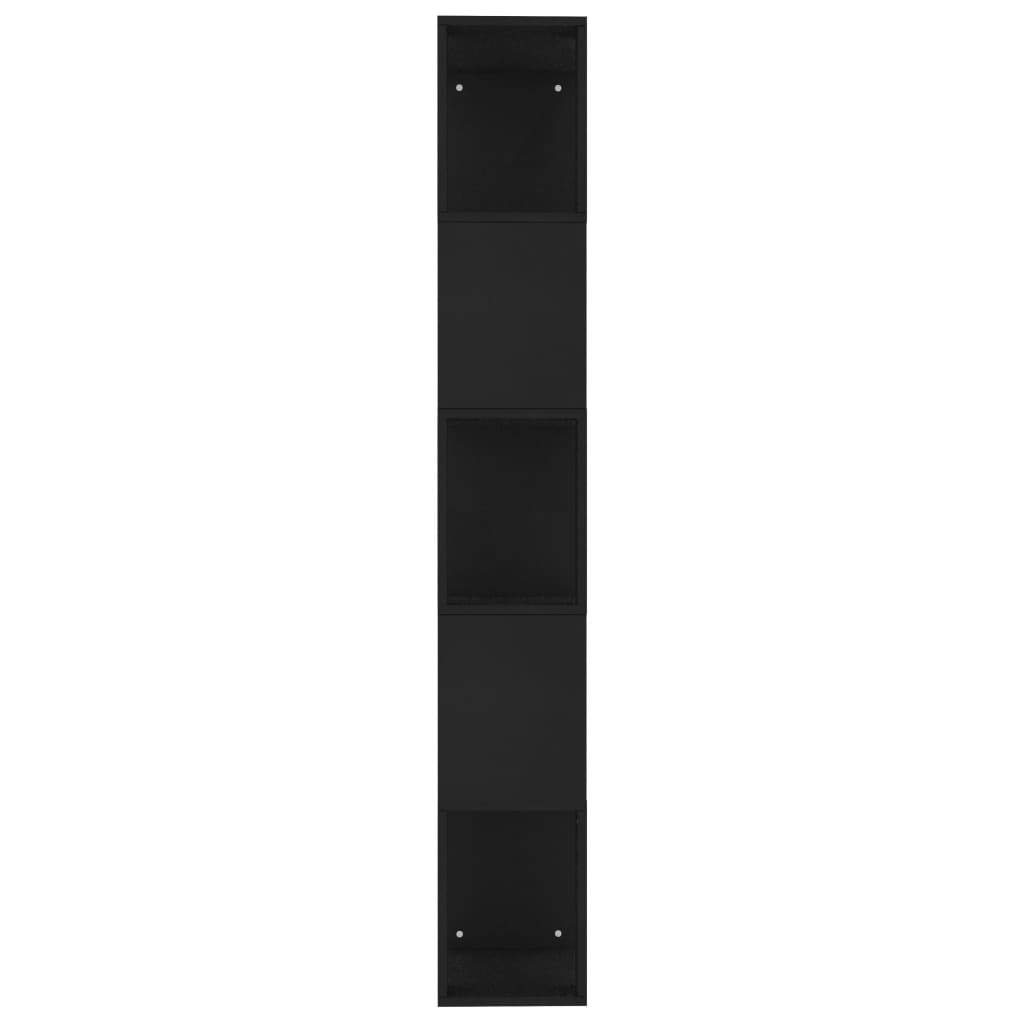 Book Cabinet/Room Divider Black 45x24x159 cm Engineered Wood