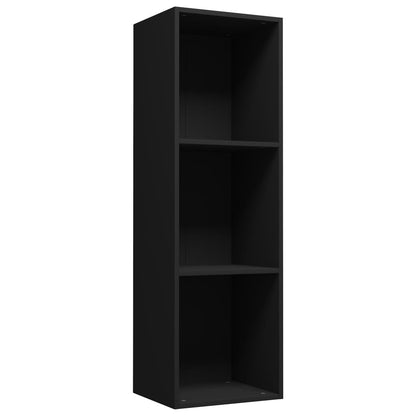 Book Cabinet/TV Cabinet Black 36x30x114 cm Engineered Wood