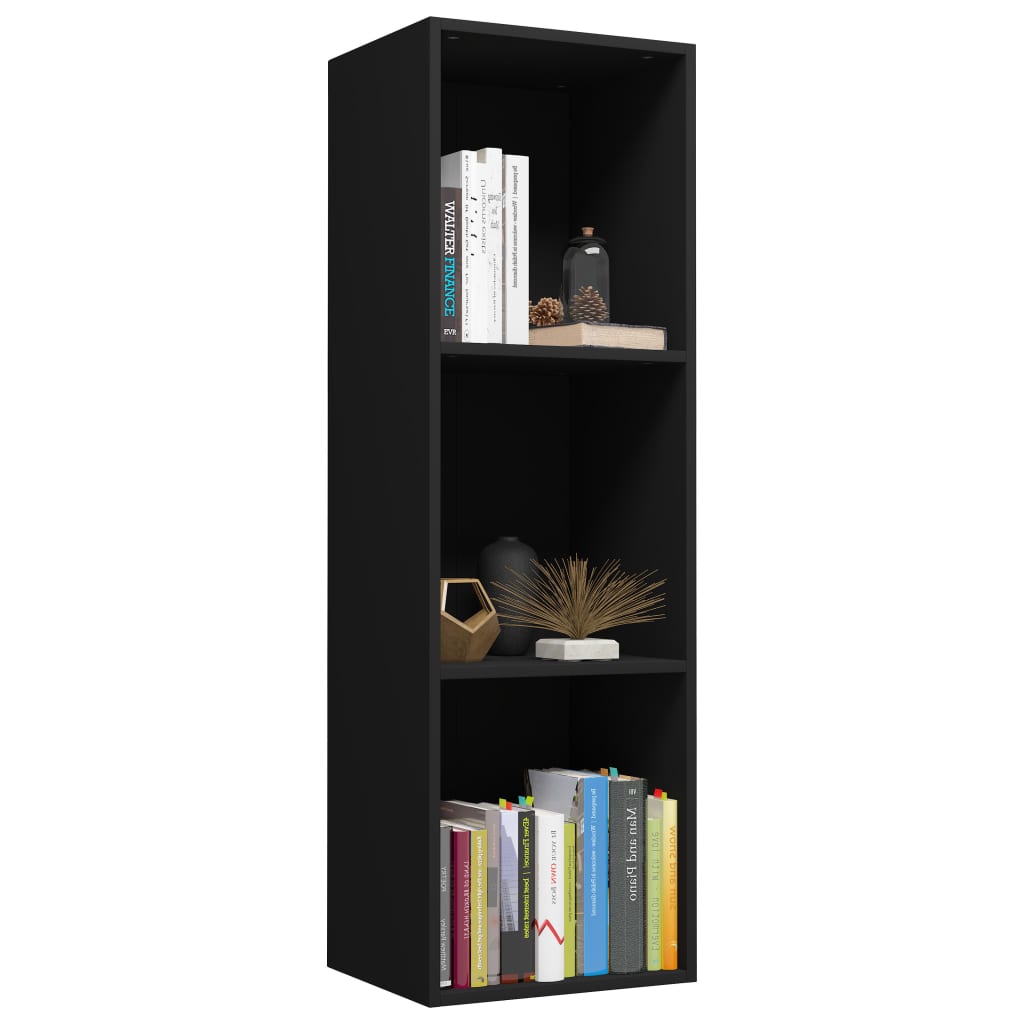 Book Cabinet/TV Cabinet Black 36x30x114 cm Engineered Wood