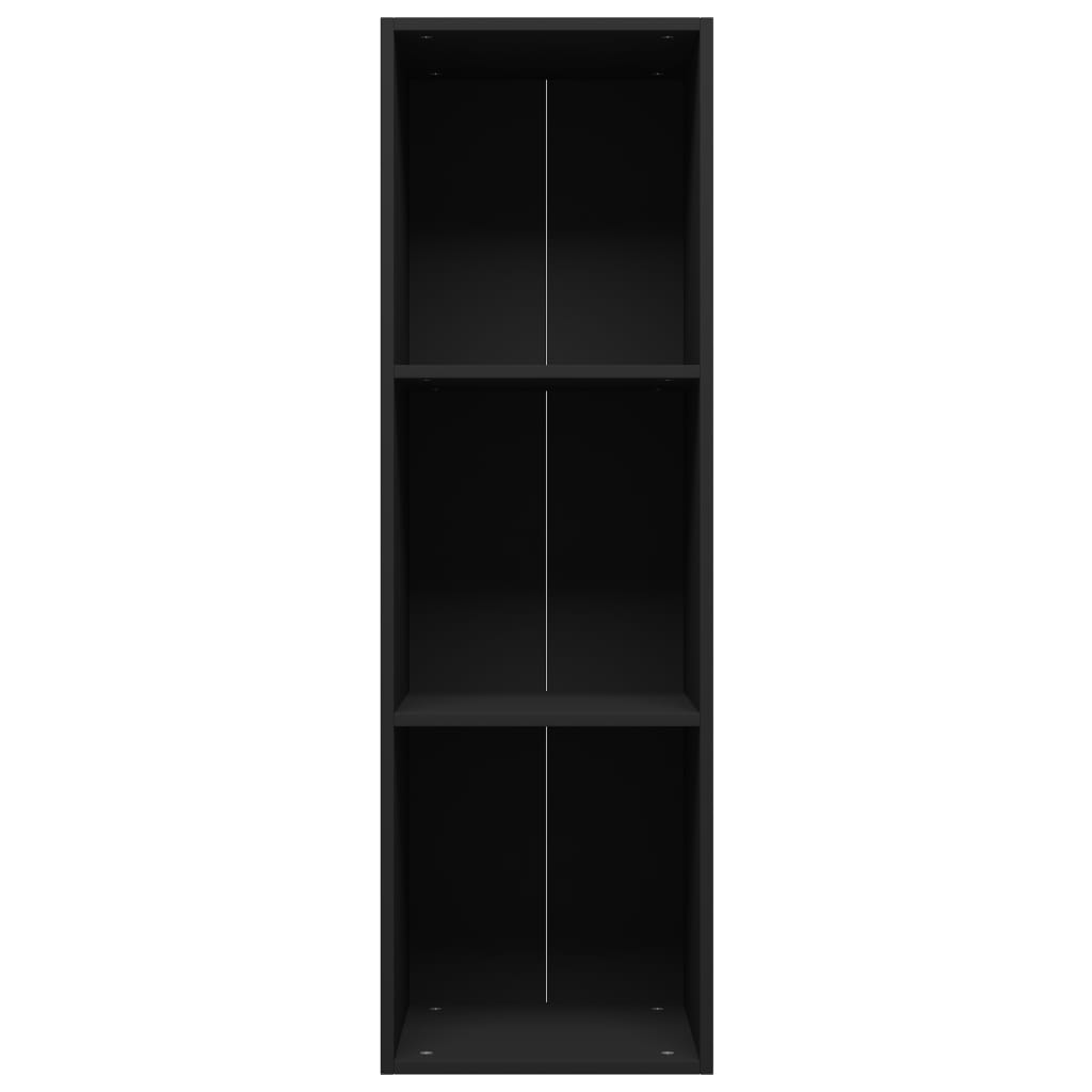 Book Cabinet/TV Cabinet Black 36x30x114 cm Engineered Wood